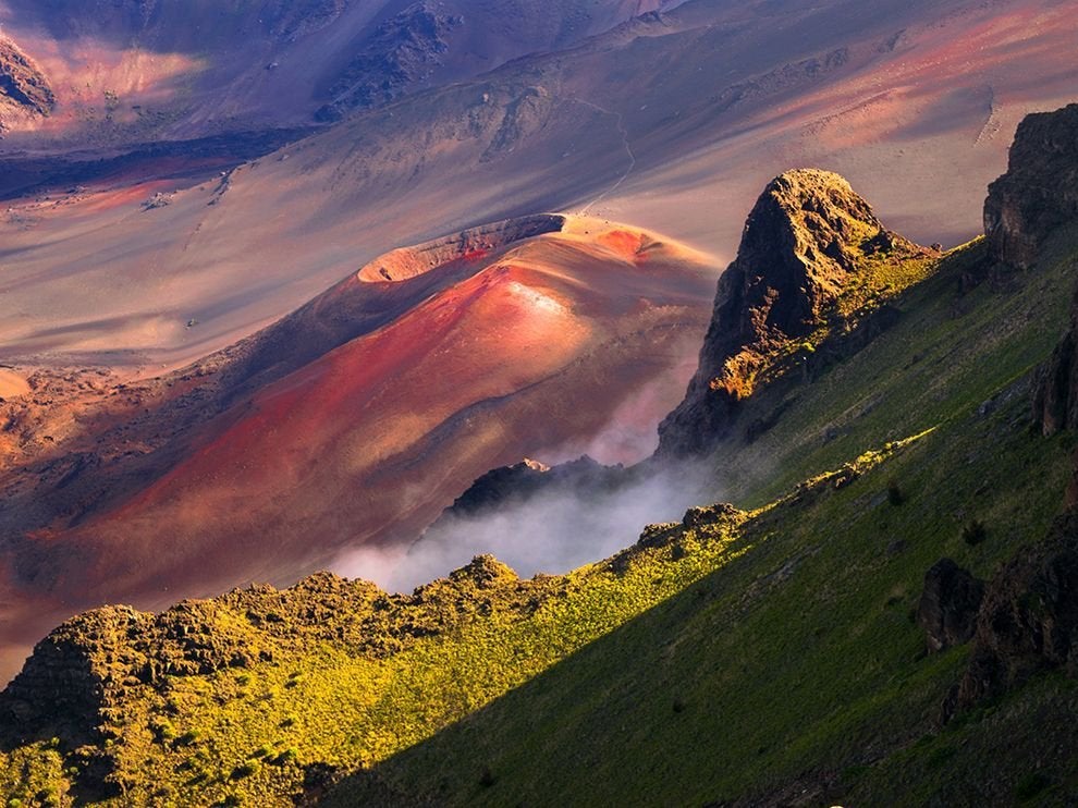 Maui Mountain Volcano Island Clouds Wallpapers