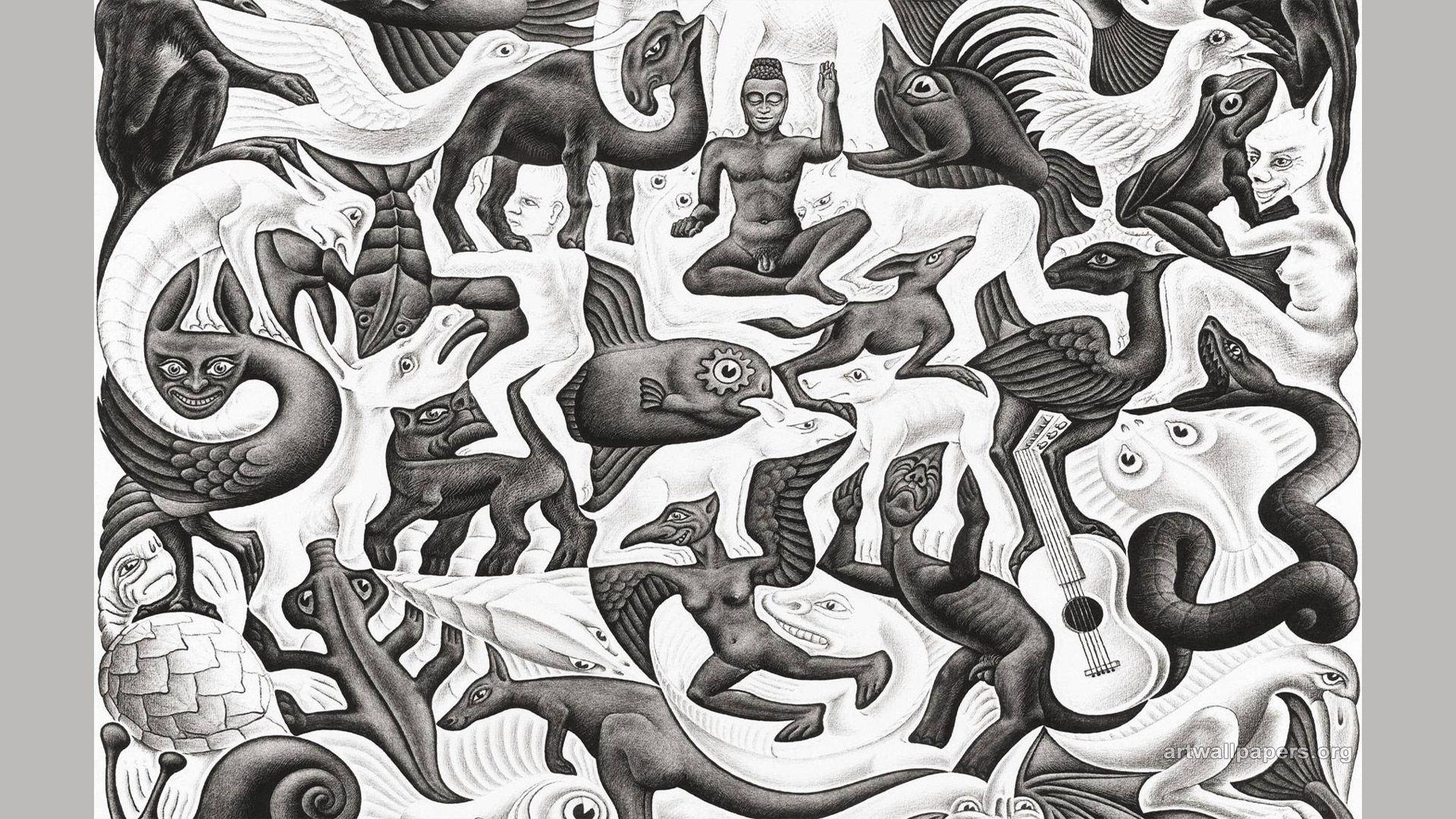 Mc Escher Wall Paper Wallpapers