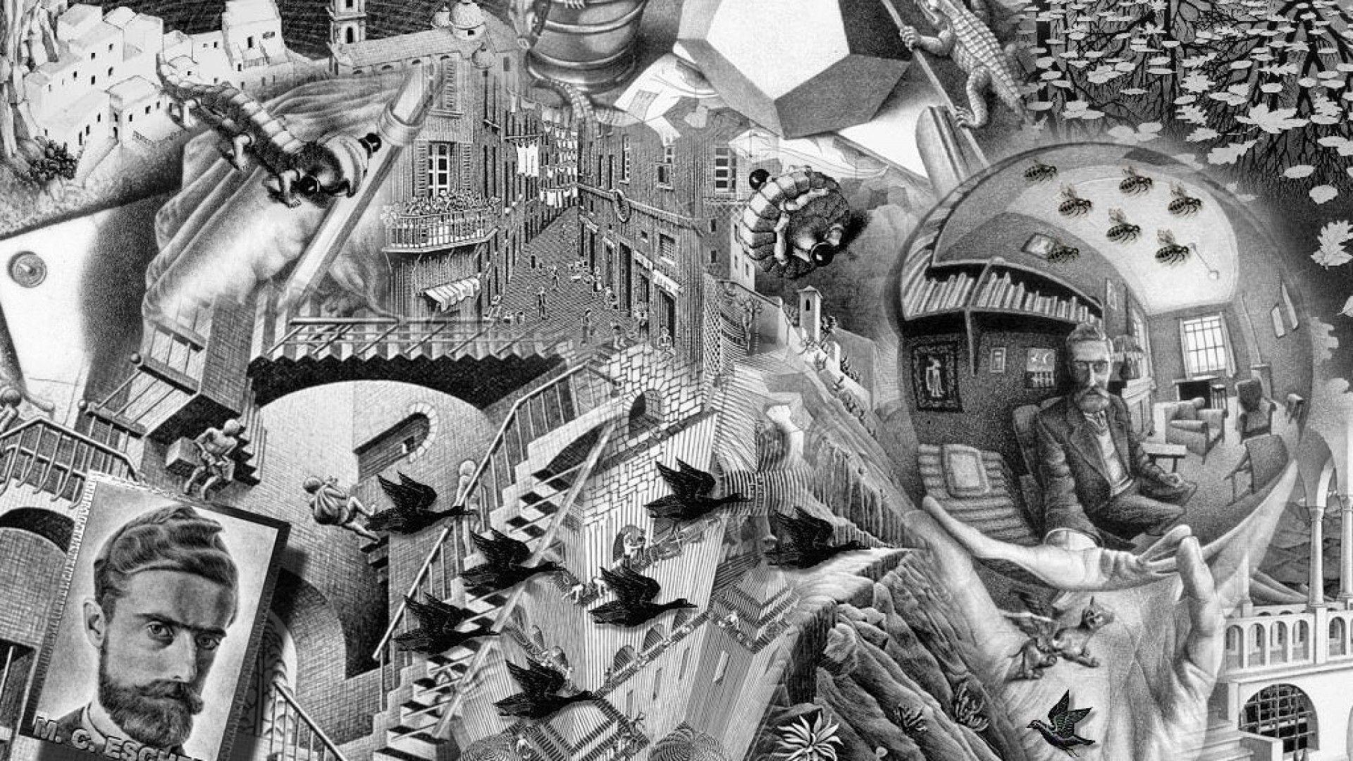 Mc Escher Wall Paper Wallpapers