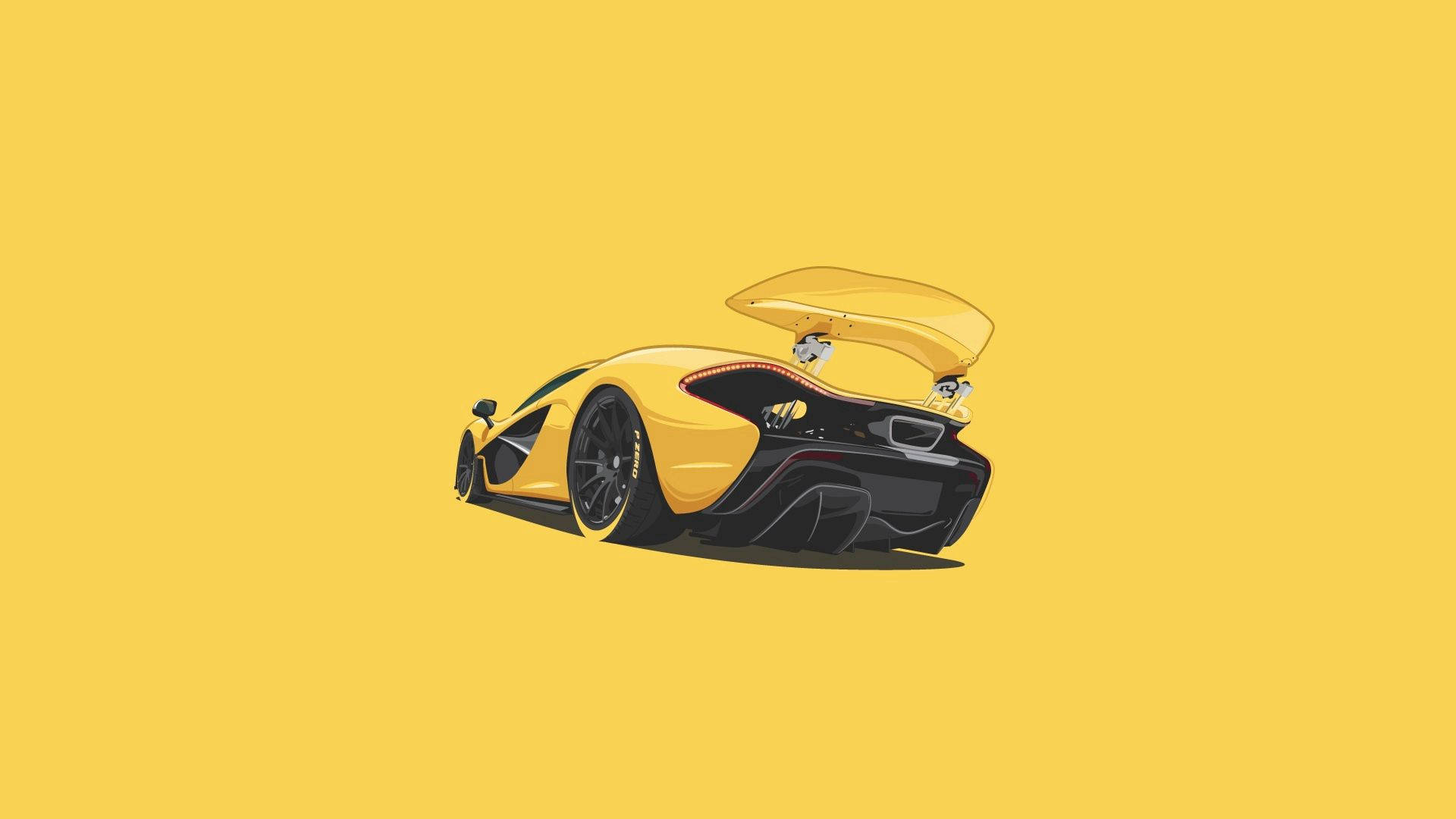 Mclaren F1 Minimalism Wallpapers