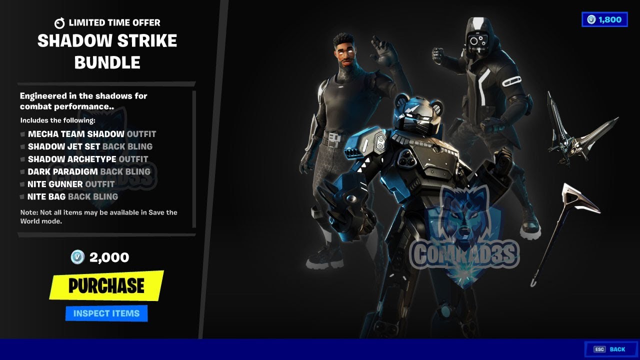 Mecha Team Shadow Fortnite Wallpapers