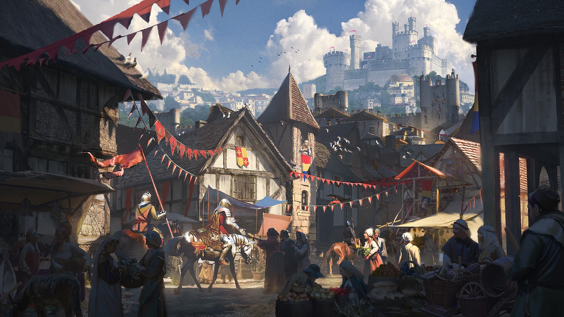 Medieval Village Background