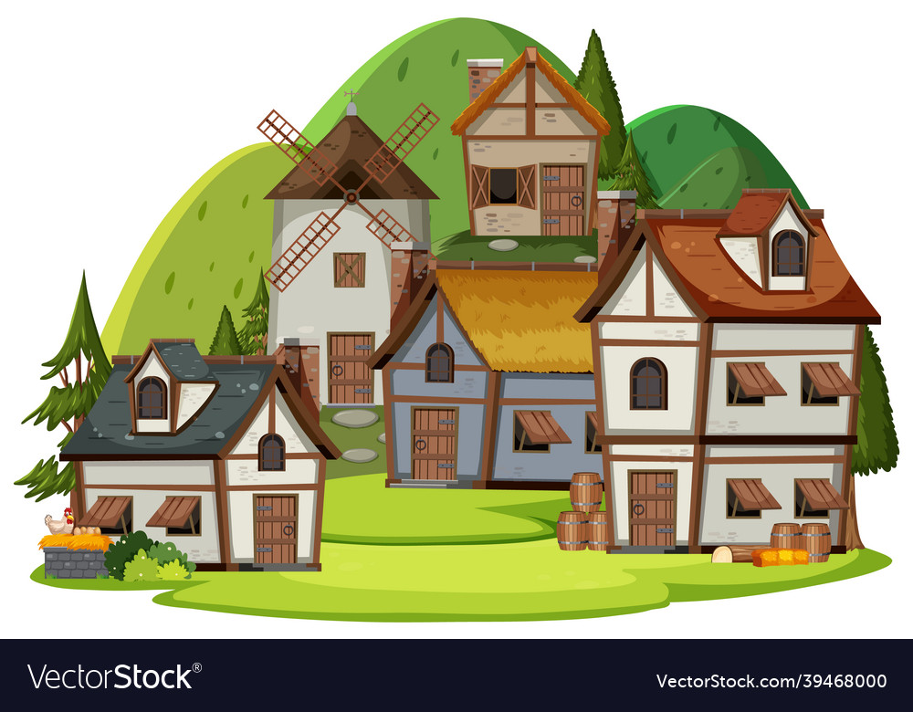 Medieval Village Background