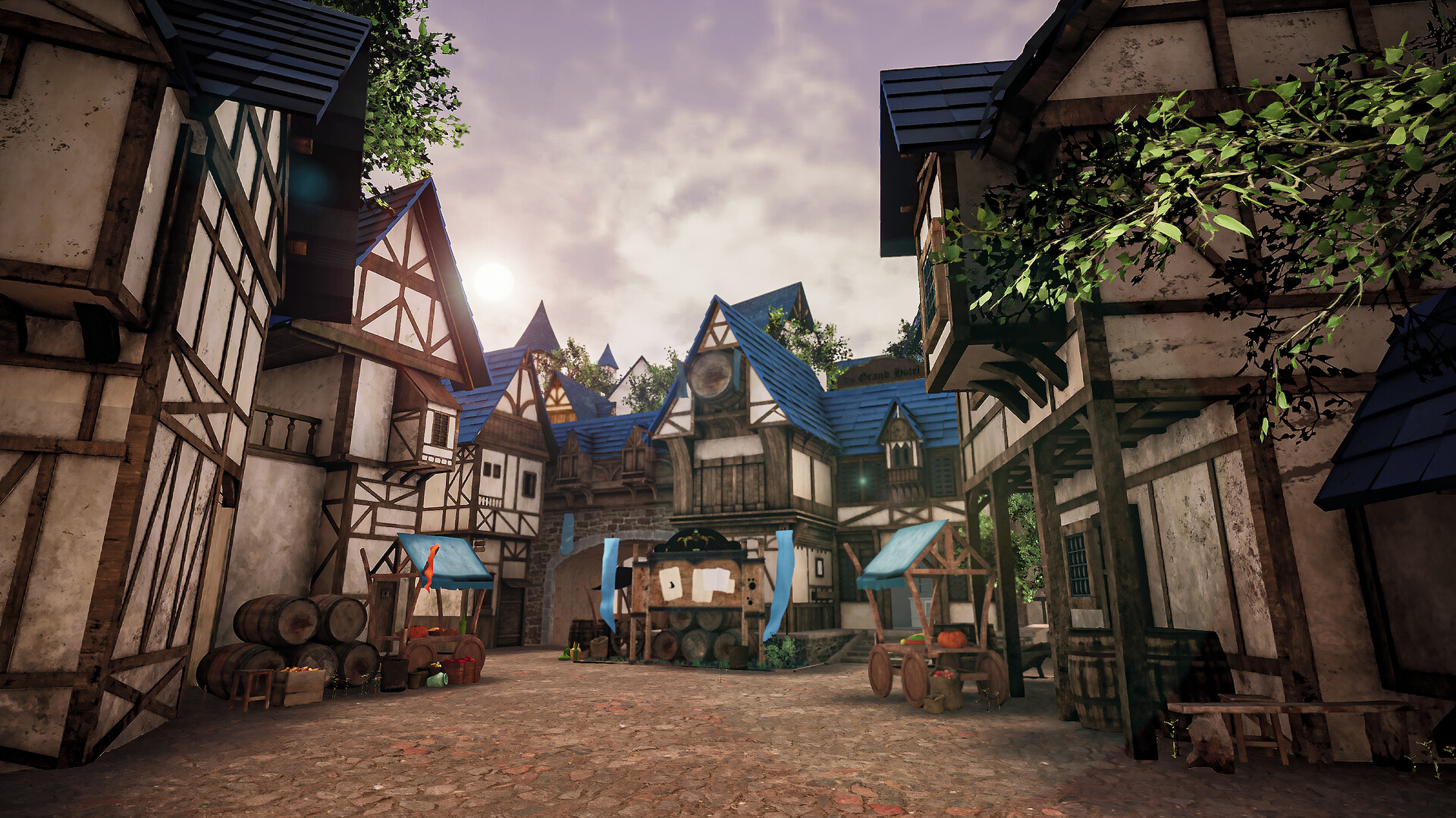 Medieval Village Background