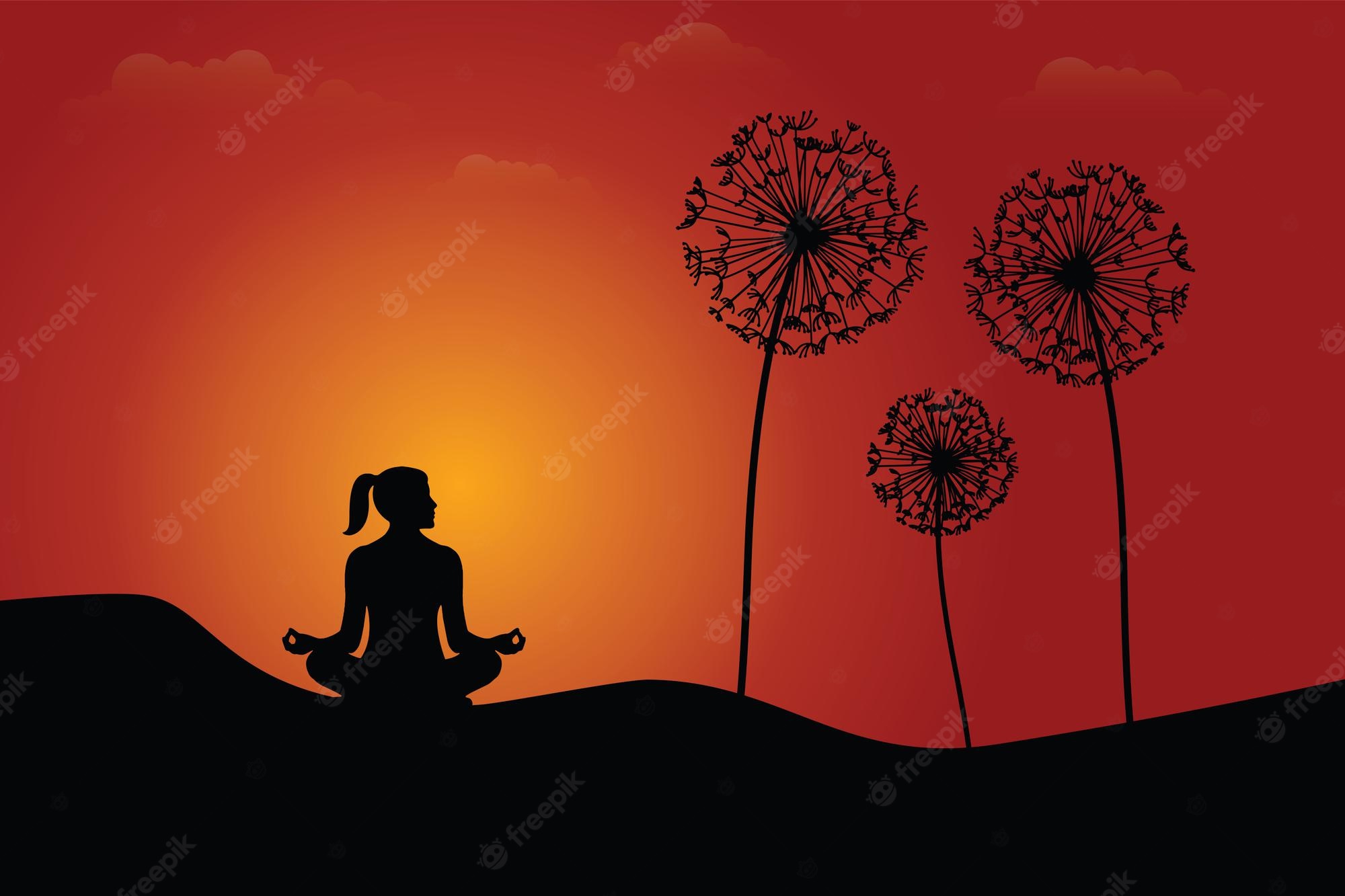 Meditation Sunset Wallpapers