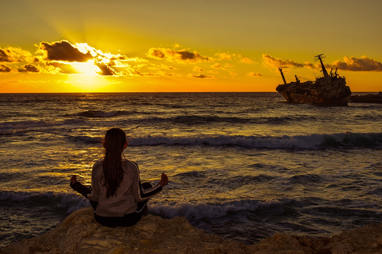 Meditation Sunset Wallpapers
