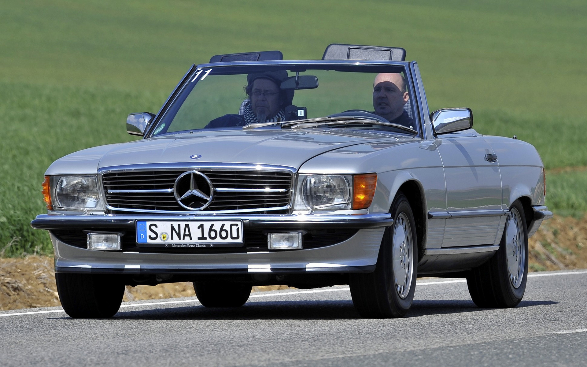 Mercedes-Benz Retro 1980-85 500 Sel Blue Wallpapers