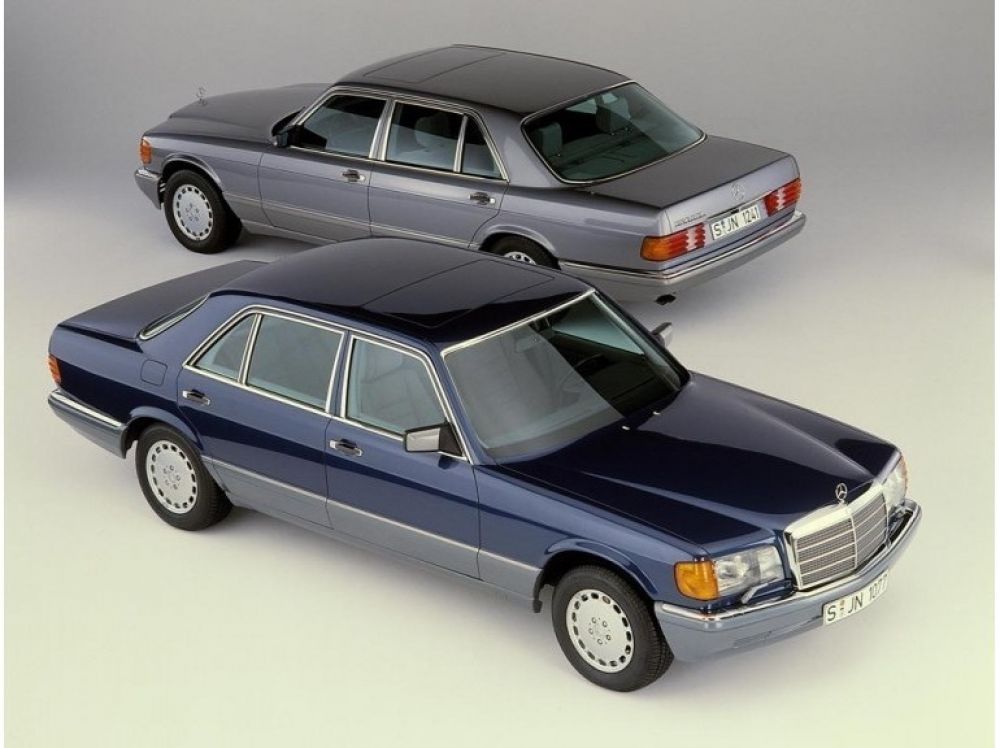 Mercedes-Benz Retro 1980-85 500 Sel Blue Wallpapers