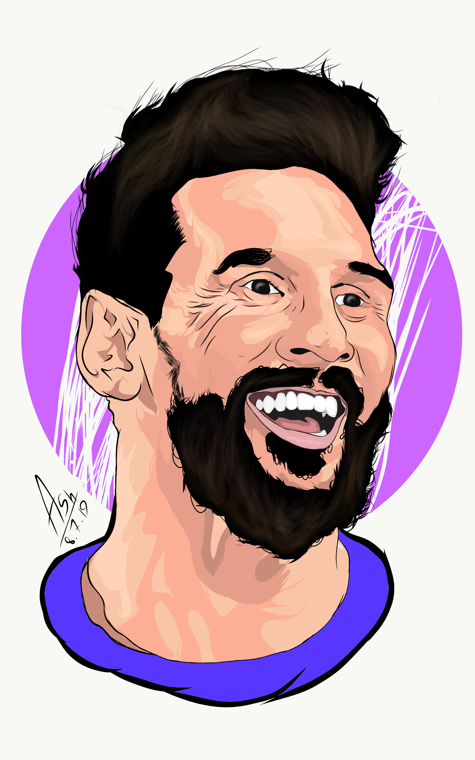 Messi Cartoon Wallpapers