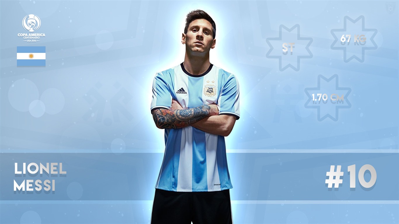 Messi Copa America Jersey Wallpapers