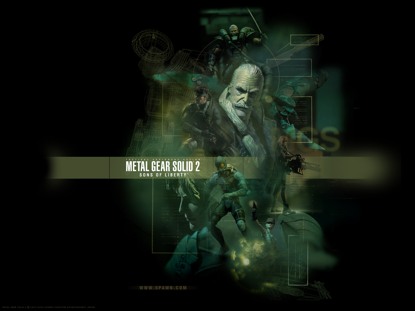 Metal Gear Solid 2 Sons of Liberty Grey Fox Wallpapers