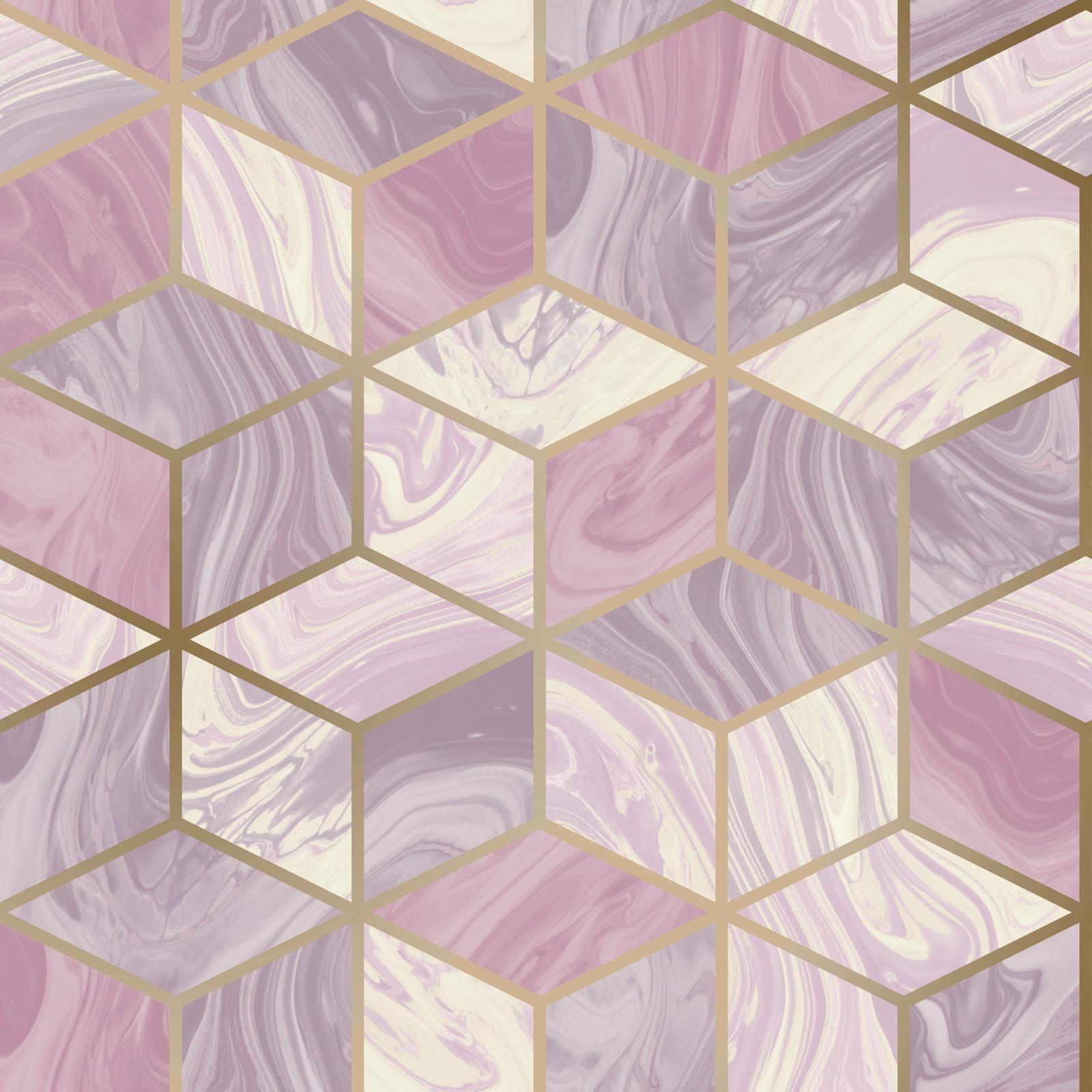 Metallic Gold Geometric Wallpapers