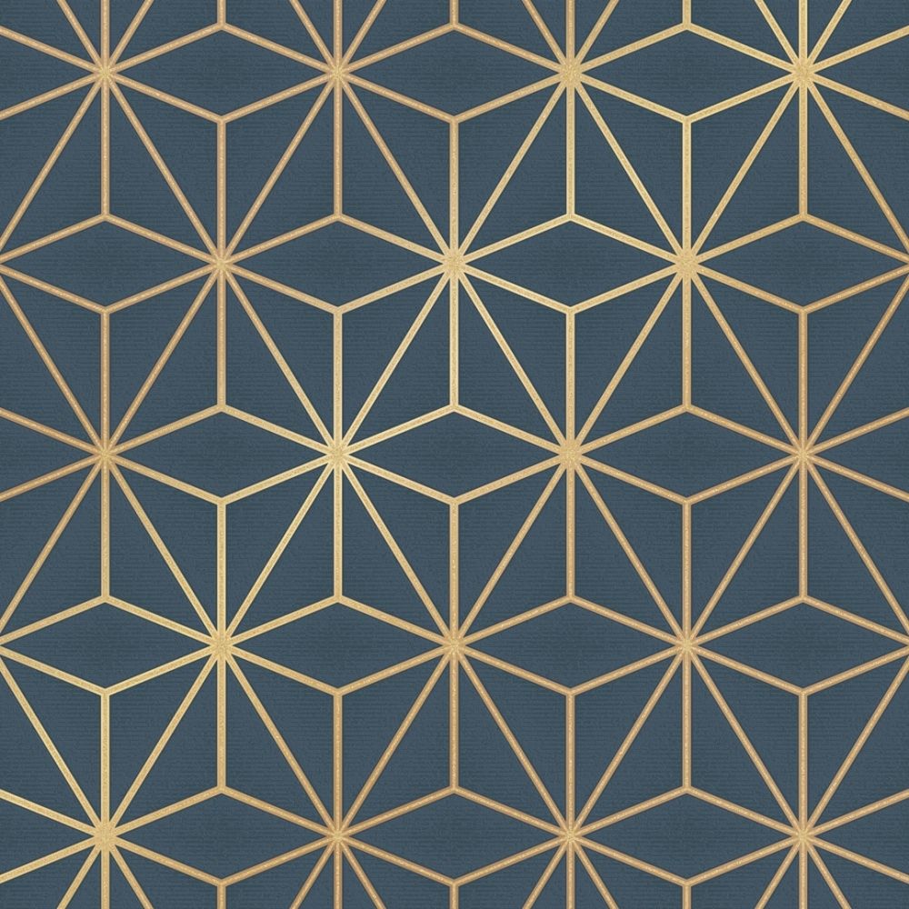 Metallic Gold Geometric Wallpapers