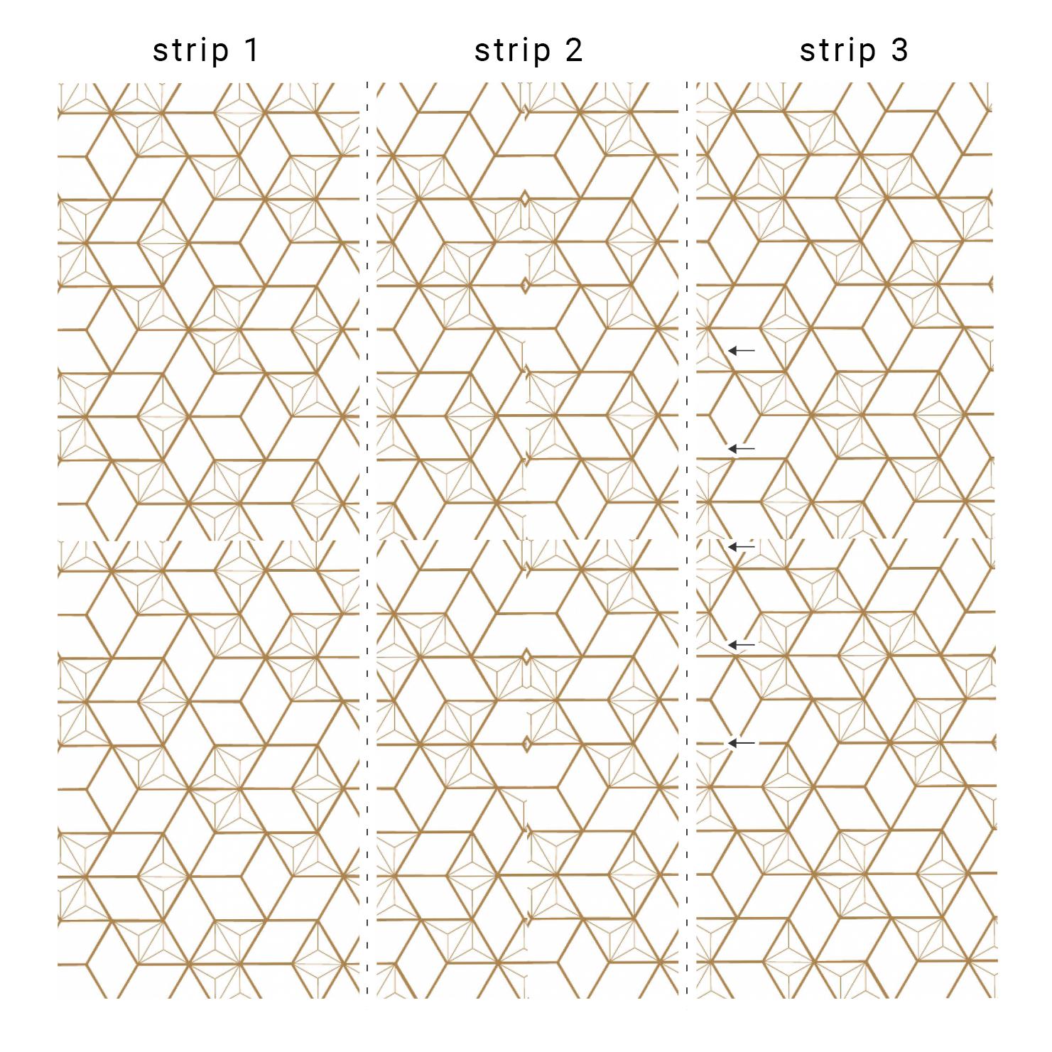 Metallic Gold Geometric Wallpapers