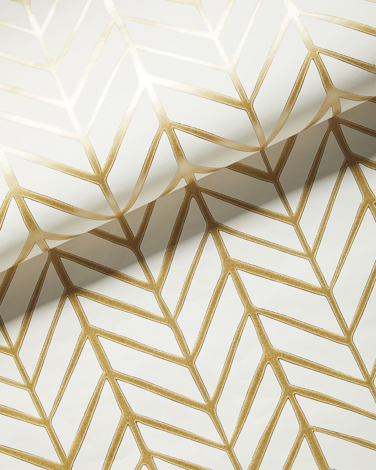 Metallic Gold Geometric Wallpapers