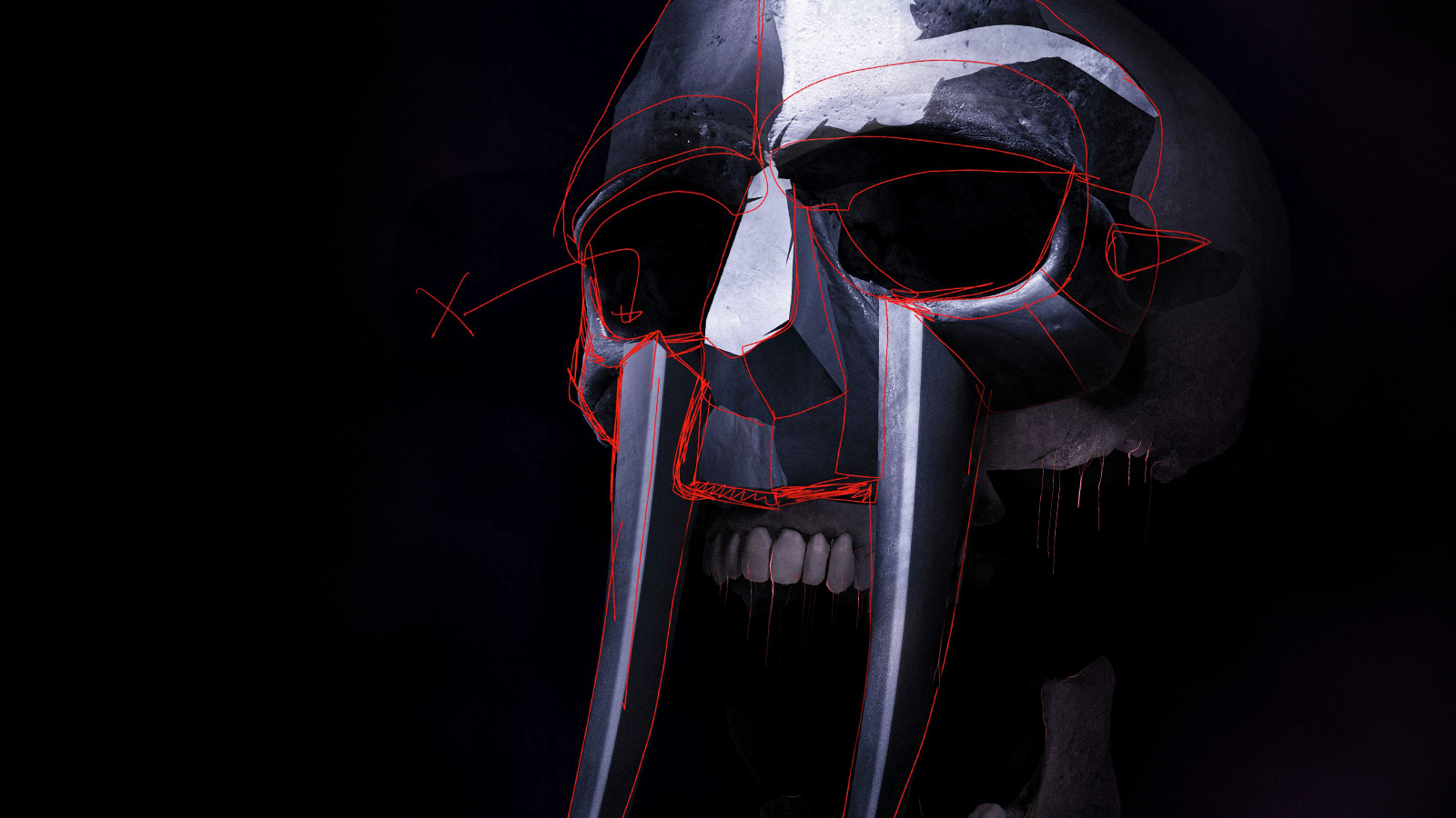 Mf Doom Helmet Artwork Wallpapers