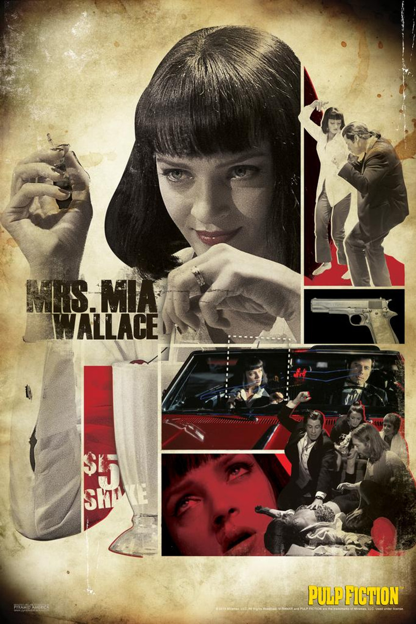 Mia Wallace Pulp Fiction Movie Artwork Wallpapers