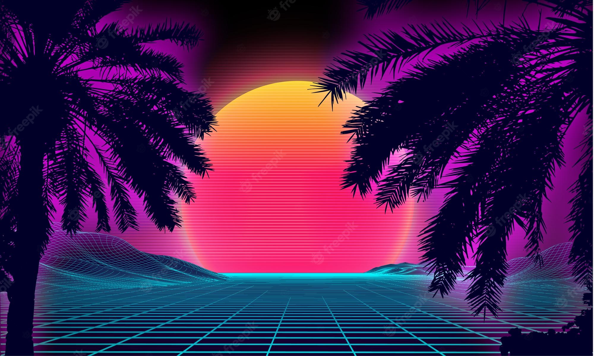 Miami Neon Wallpapers