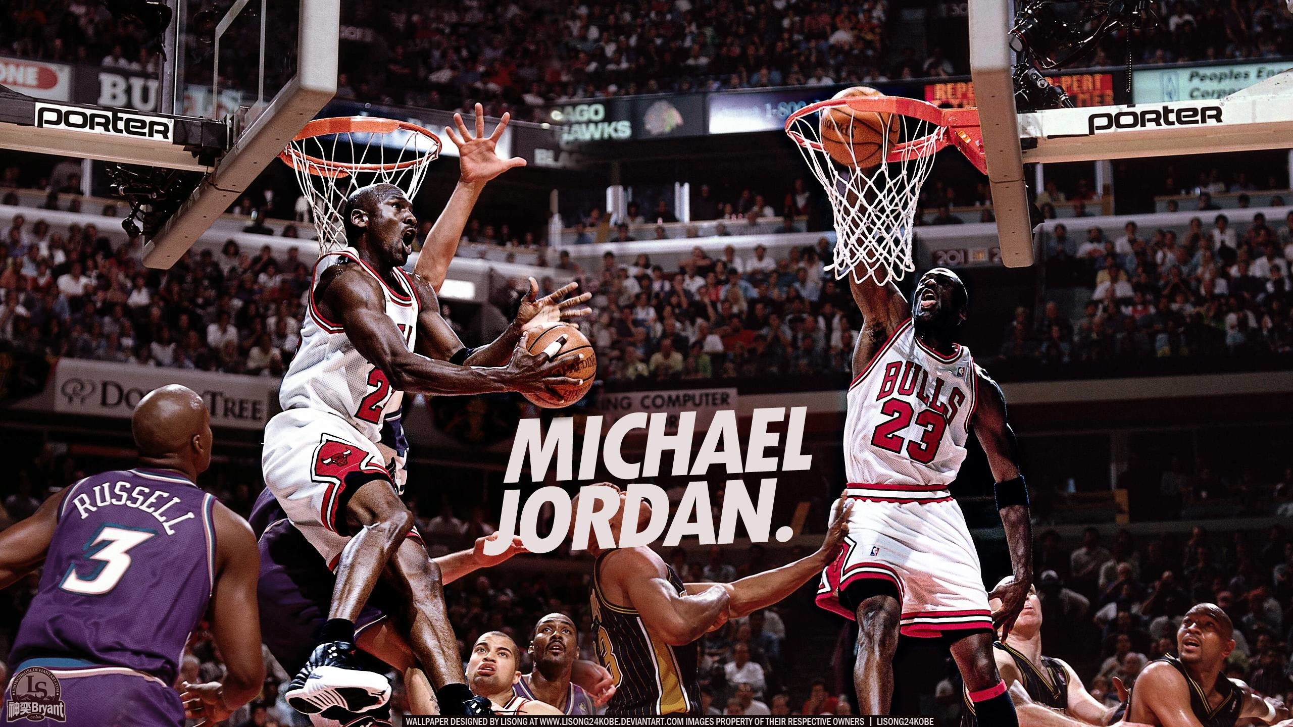 Michael Jordan Free Throw Dunk Wallpapers