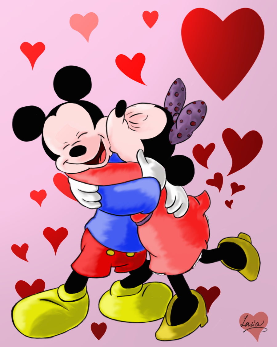 Mickey Mouse And Minnie In Love Wallpapers