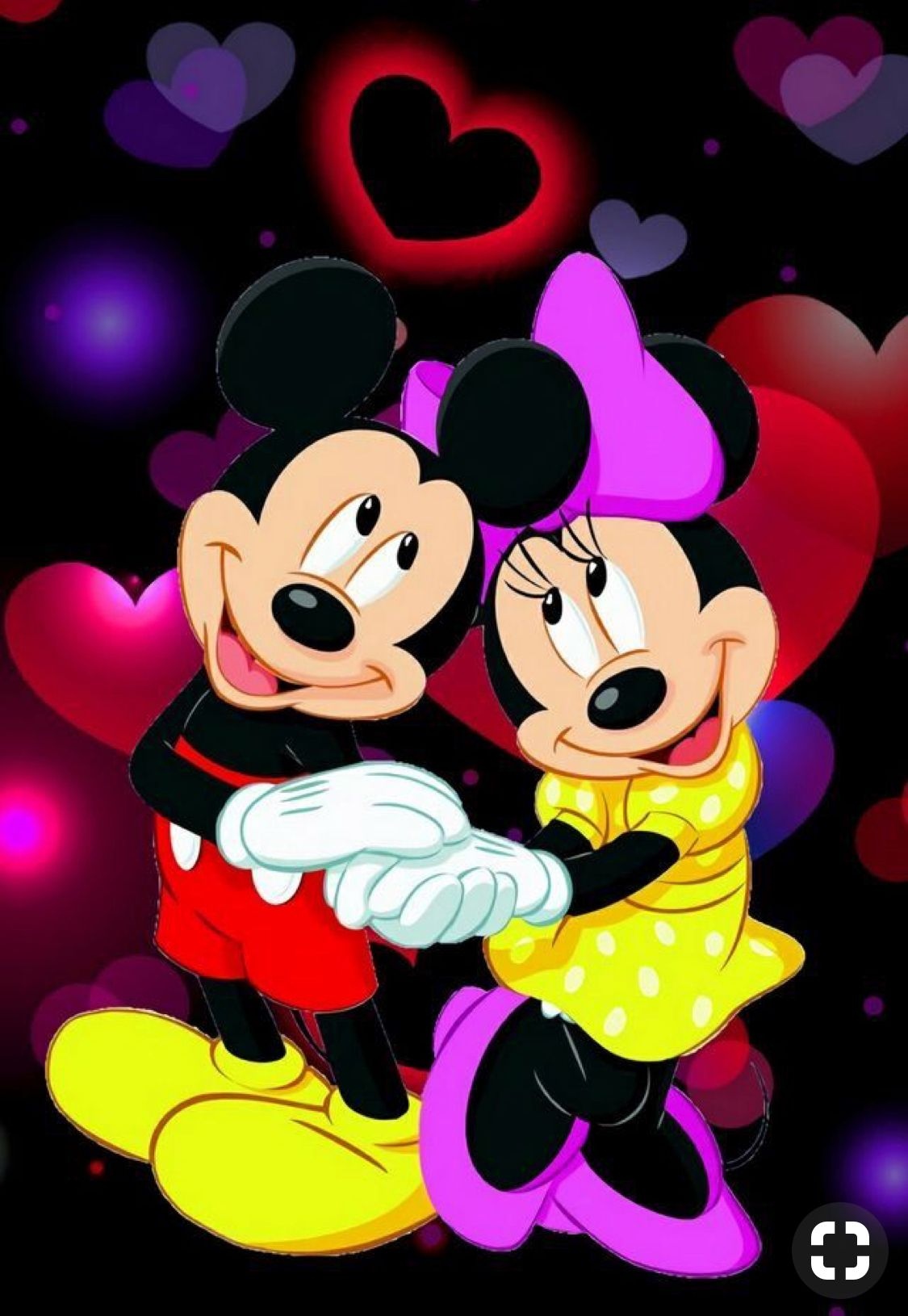 Mickey Mouse And Minnie In Love Wallpapers