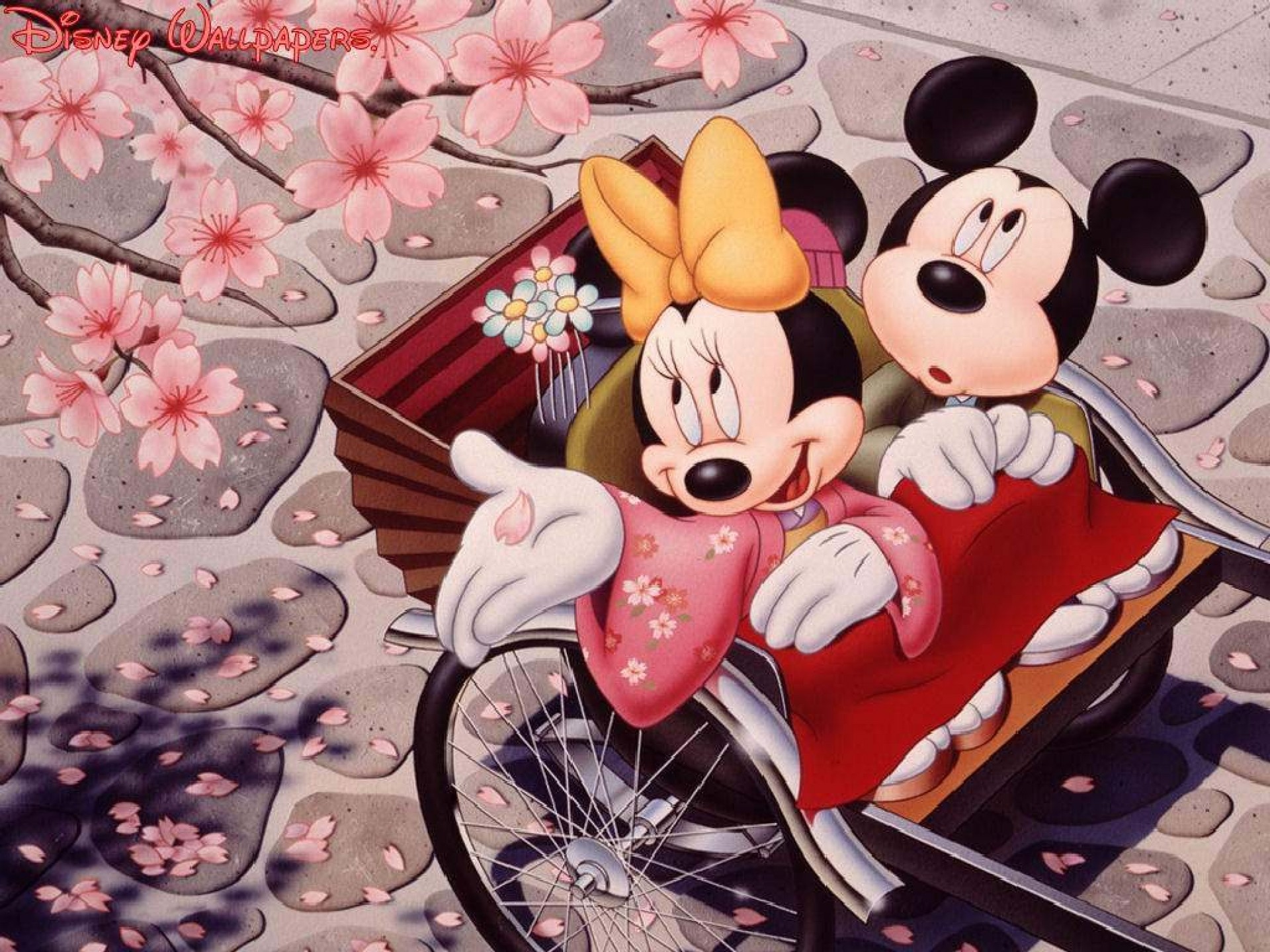 Mickey Mouse And Minnie In Love Wallpapers