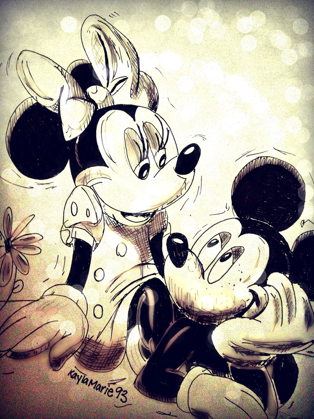 Mickey Mouse And Minnie In Love Wallpapers