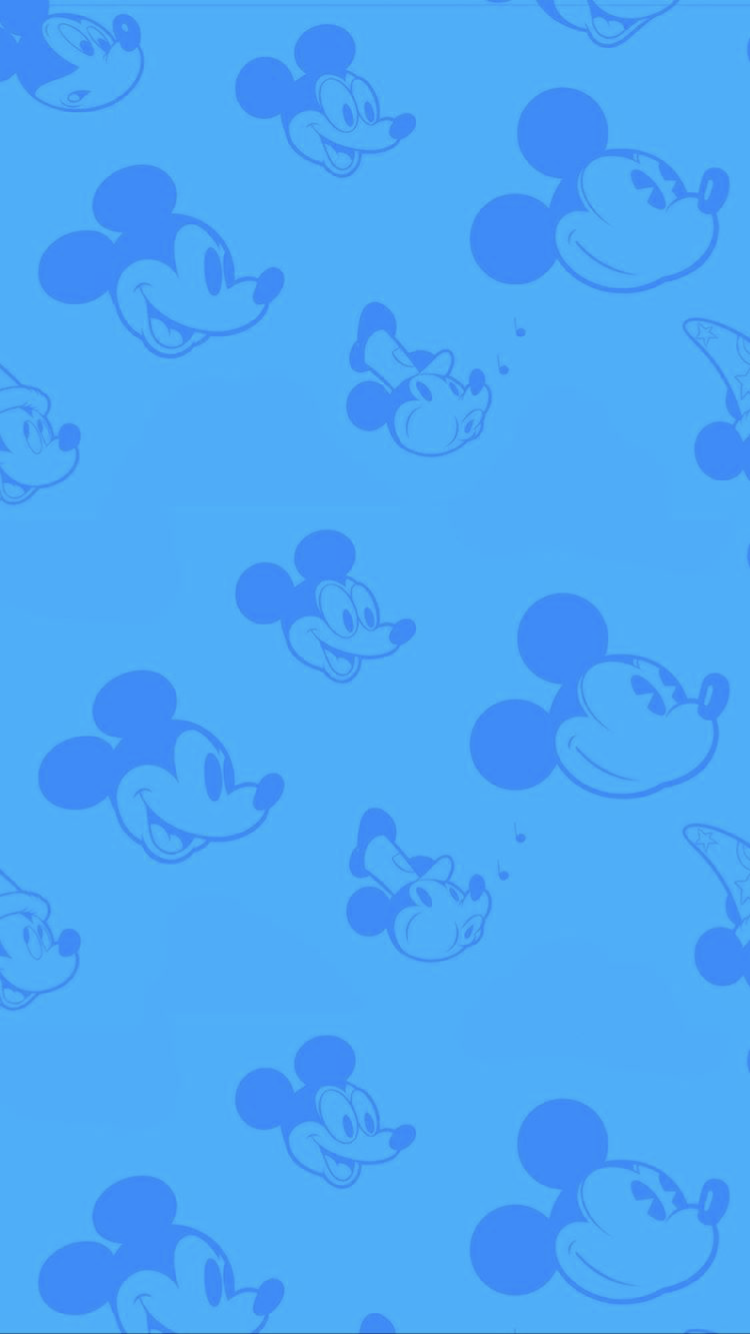 Mickey Mouse Blue Background