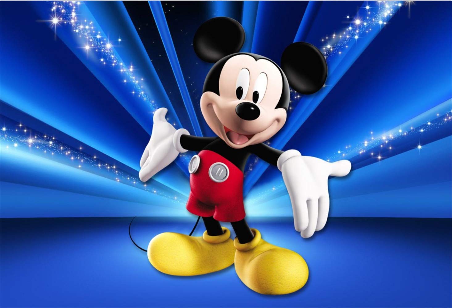 Mickey Mouse Blue Background