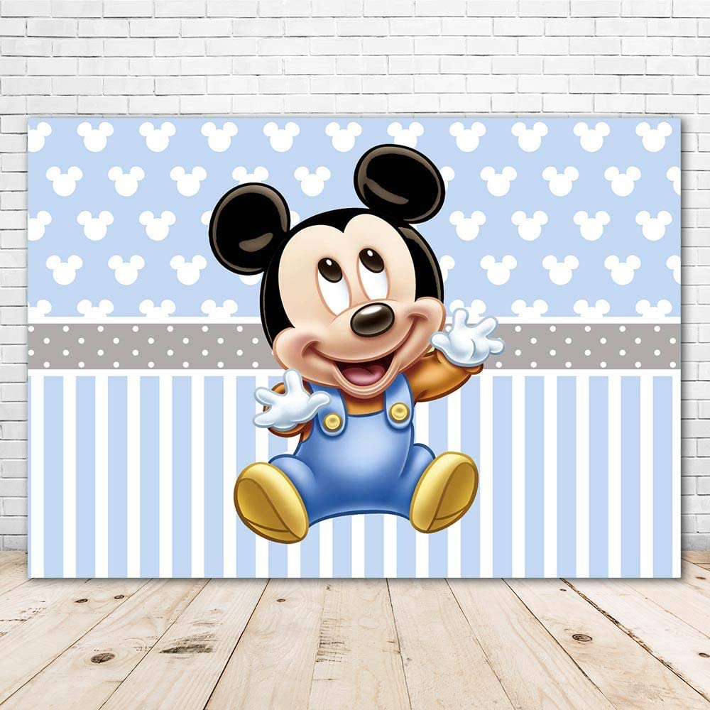 Mickey Mouse Blue Background