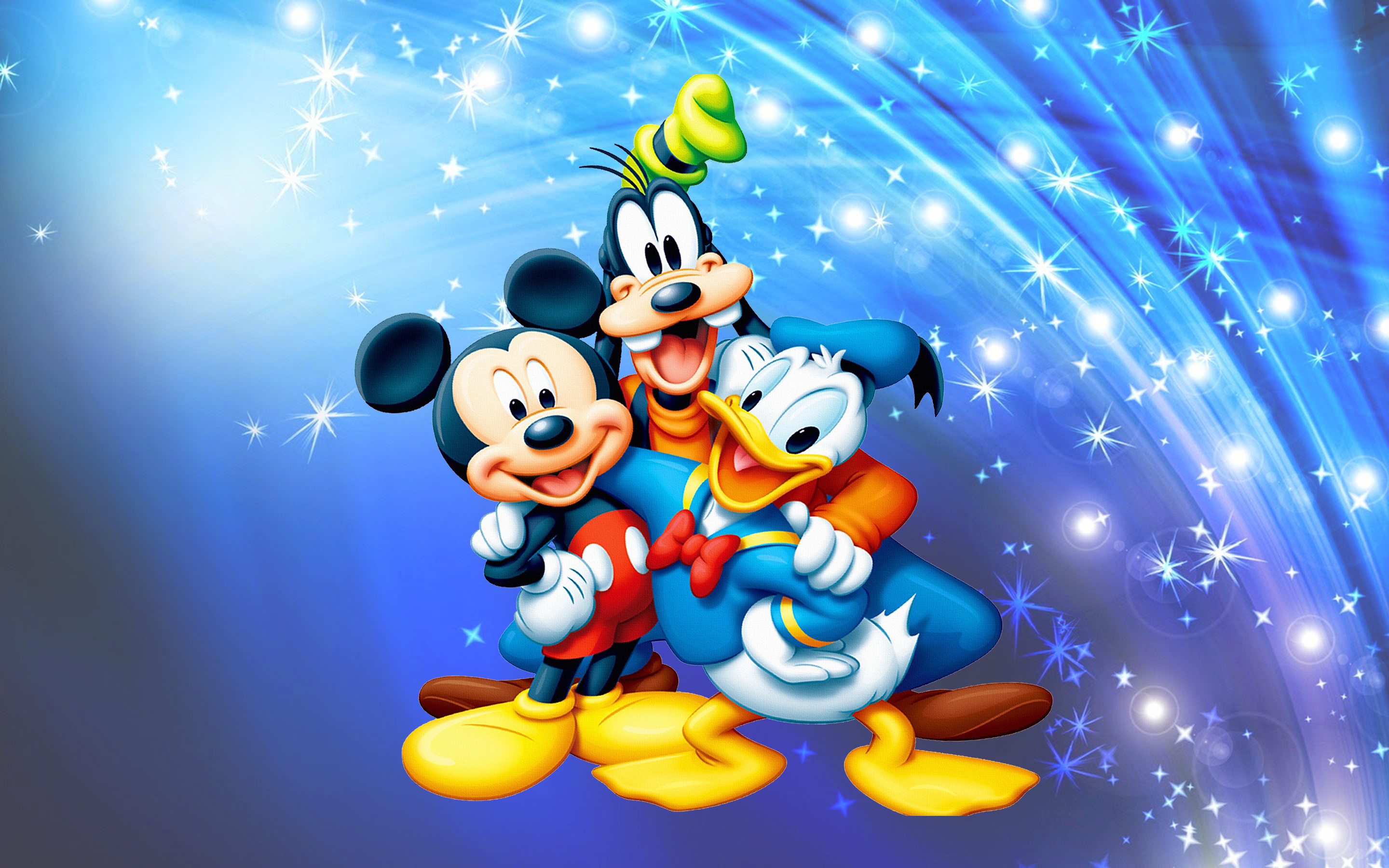 Mickey Mouse Blue Background