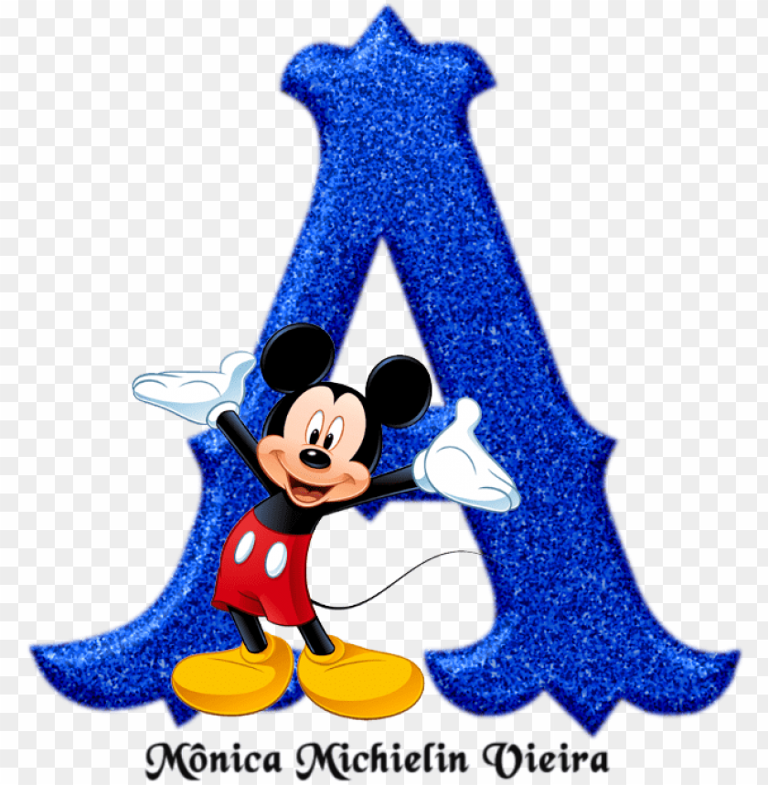 Mickey Mouse Blue Background