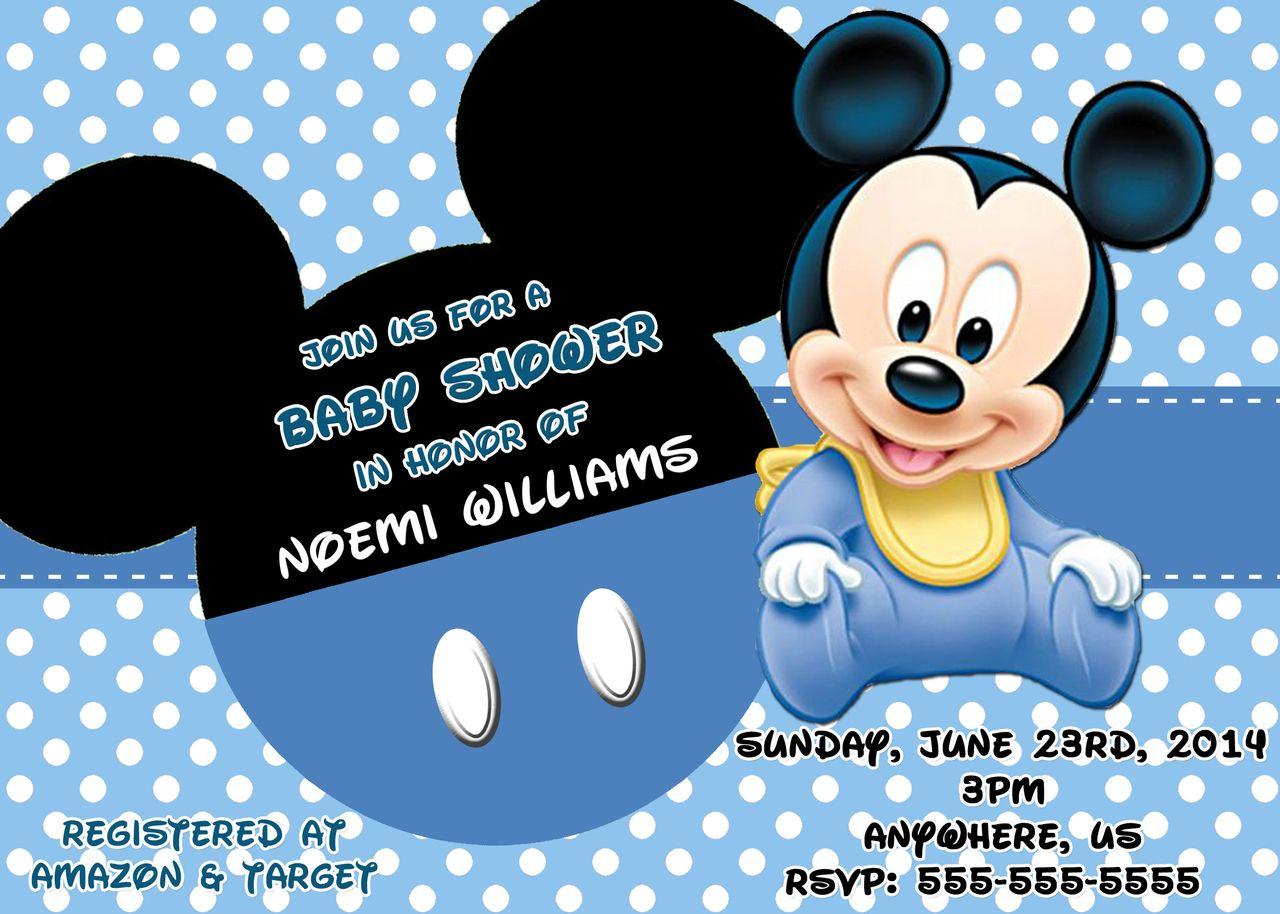 Mickey Mouse Blue Background