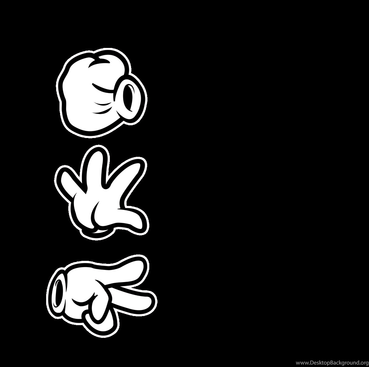 Mickey Mouse Dope Hands Wallpapers