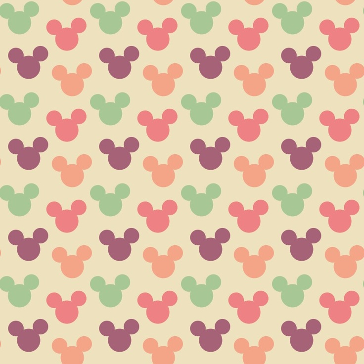 Mickey Mouse Head Pattern Wallpapers