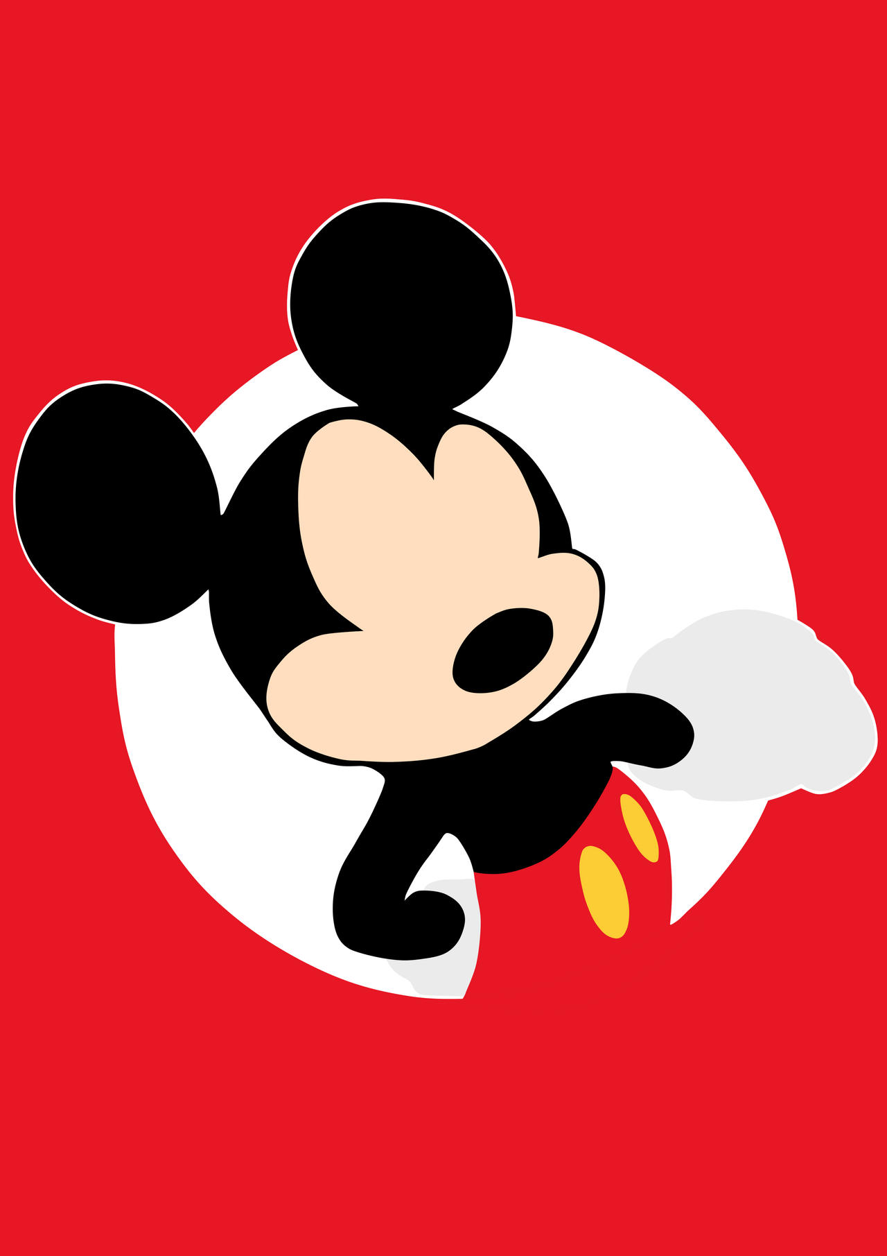 Mickey Mouse Minimal Logo Art Wallpapers