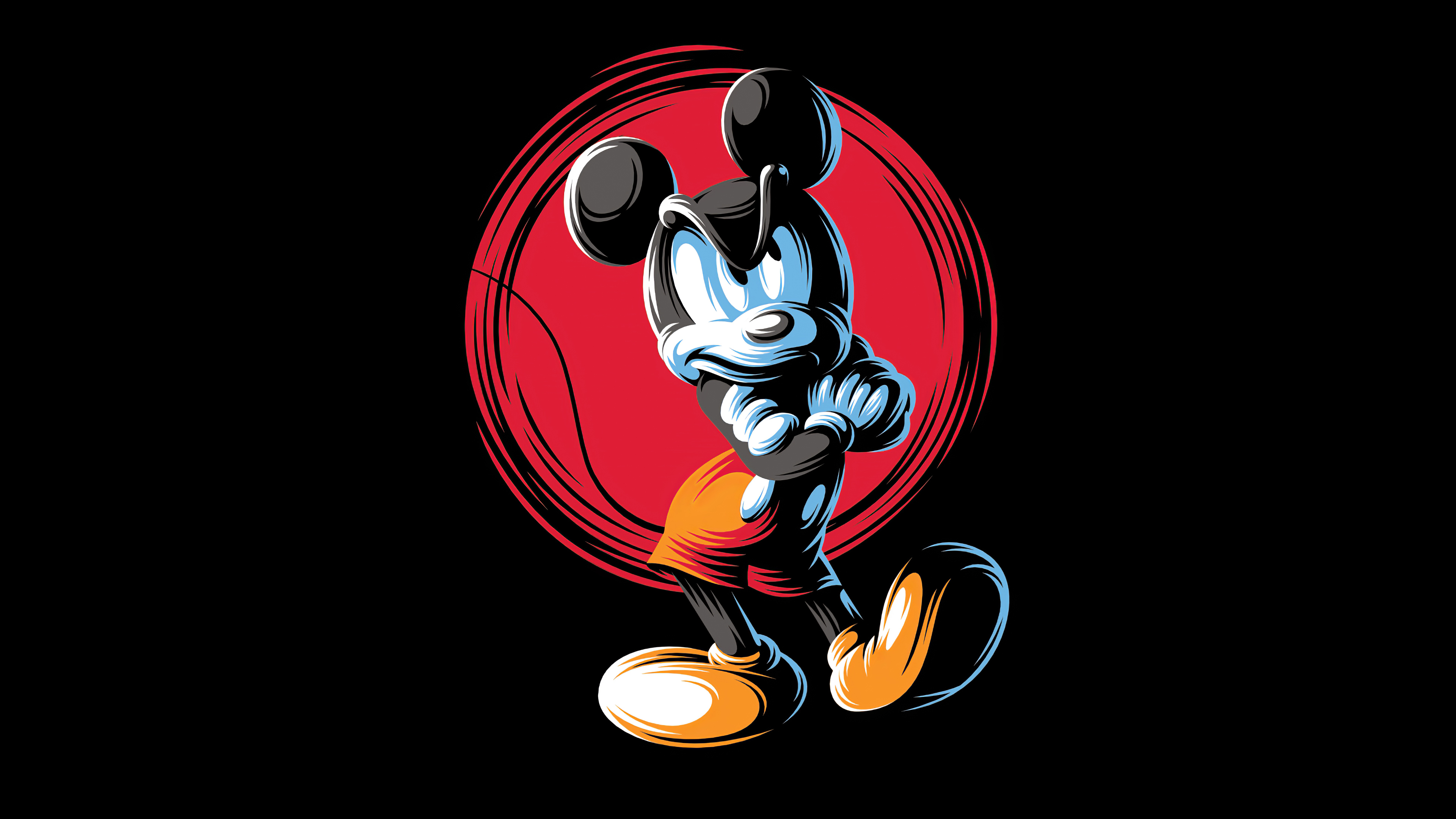 Mickey Mouse Minimal Logo Art Wallpapers