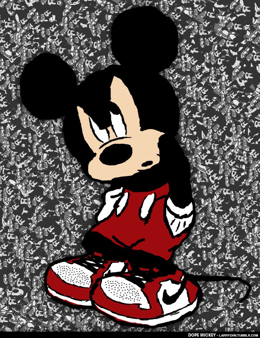 Mickey Mouse Obey Iphone Wallpapers