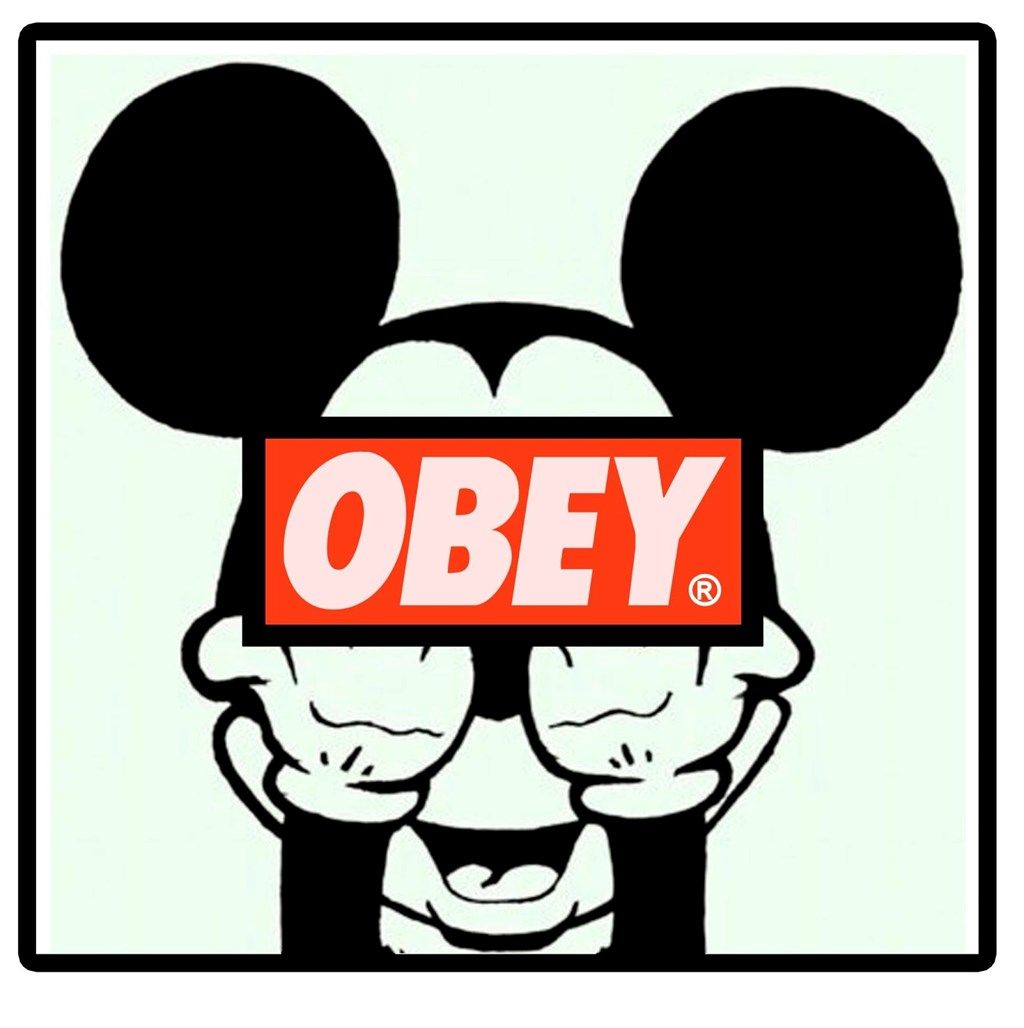 Mickey Mouse Obey Iphone Wallpapers