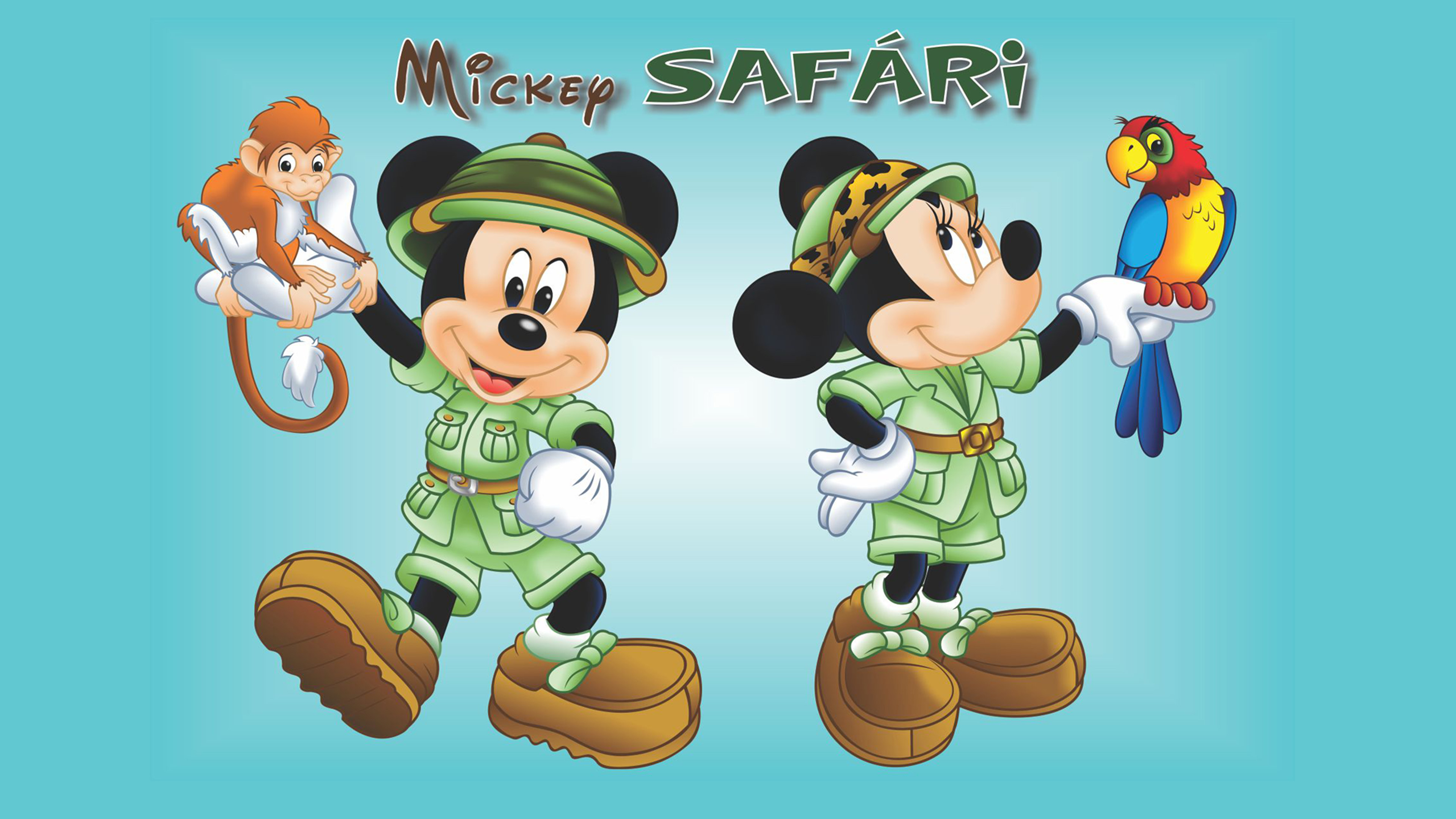 Mickey Mouse Safari Background