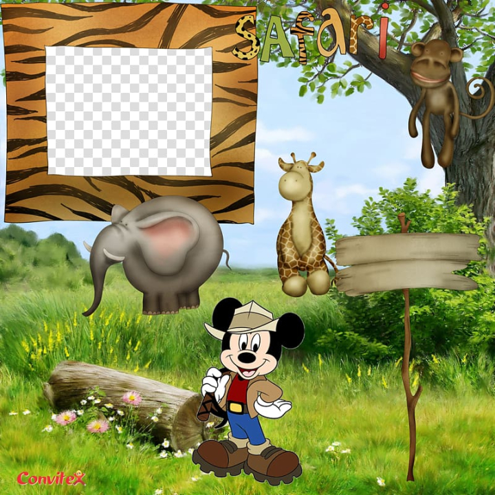 Mickey Mouse Safari Background