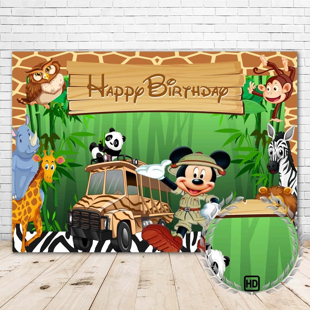 Mickey Mouse Safari Background