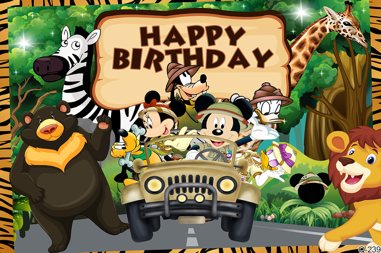 Mickey Mouse Safari Background