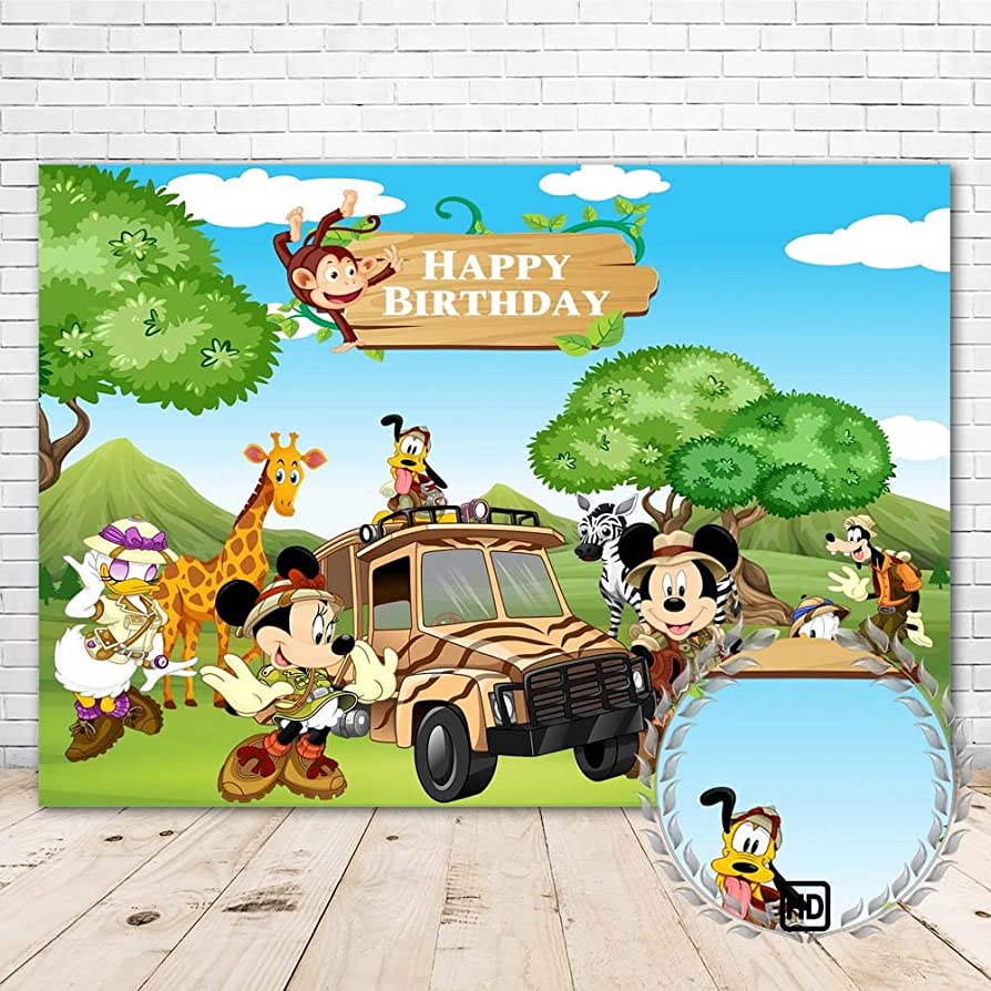 Mickey Mouse Safari Background