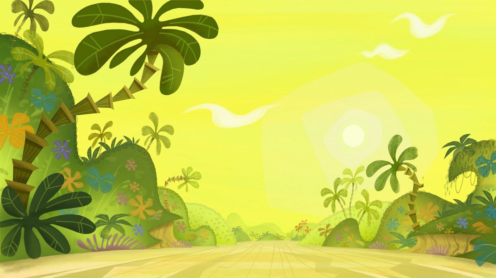 Mickey Mouse Safari Background