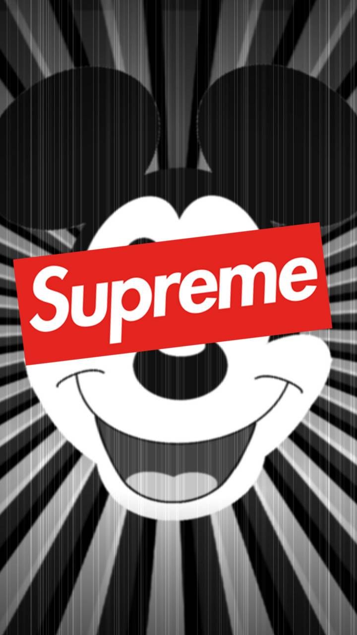 Mickey Mouse Supreme Iphone Wallpapers