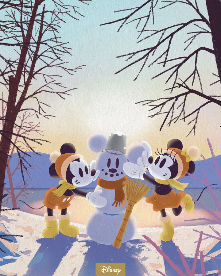 Mickey Mouse Winter Wallpapers