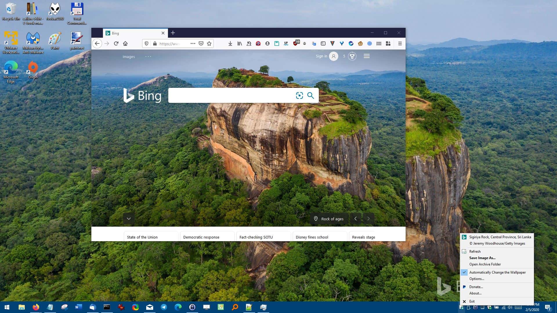 Microsoft Bing Wallpapers