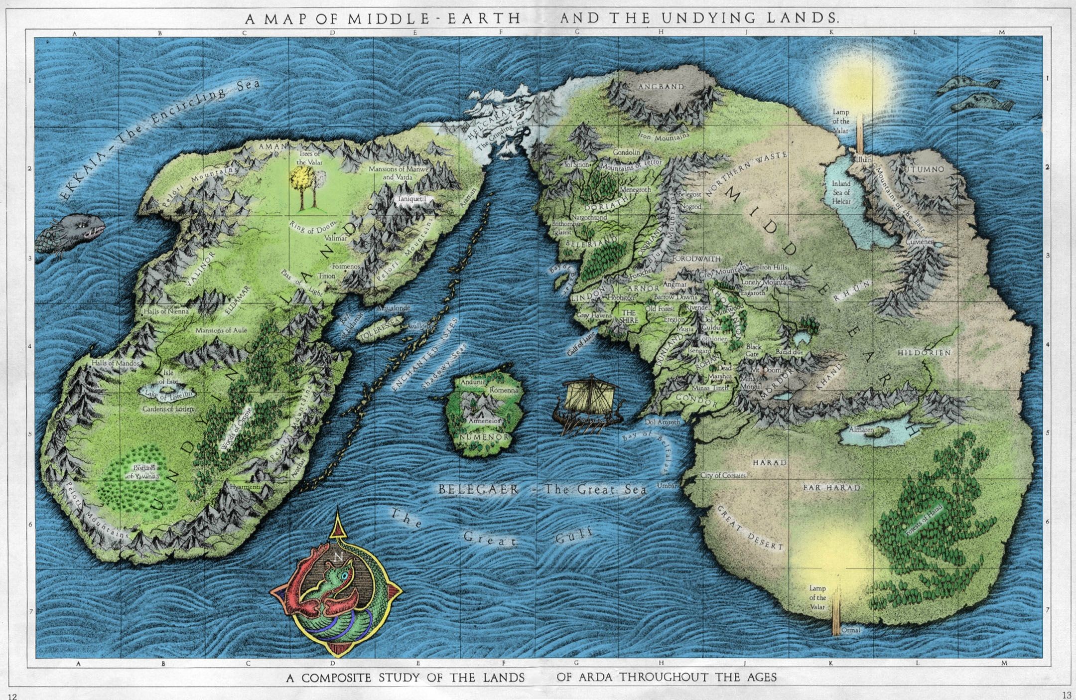 Middle Earth Map High Resolution Wallpapers