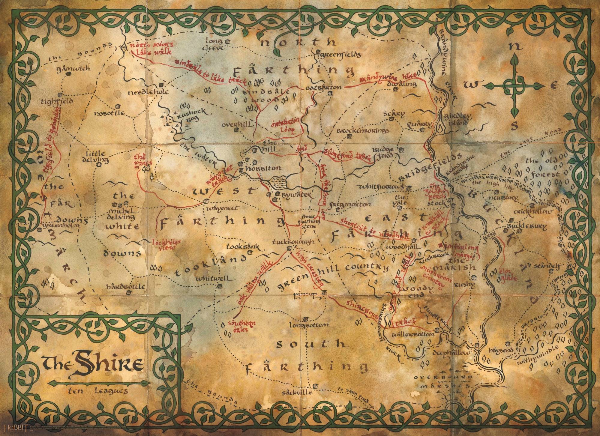 Middle Earth Map High Resolution Wallpapers